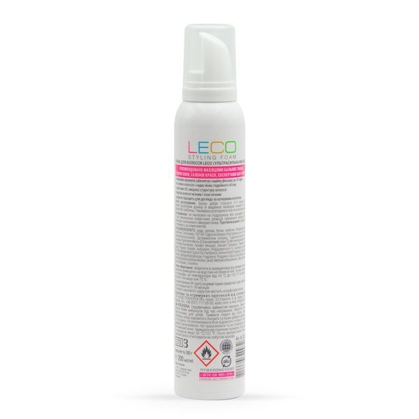 Пінка для волосся LECO (ультрасильна фіксація) 200 мл XL 30203 фото, купити