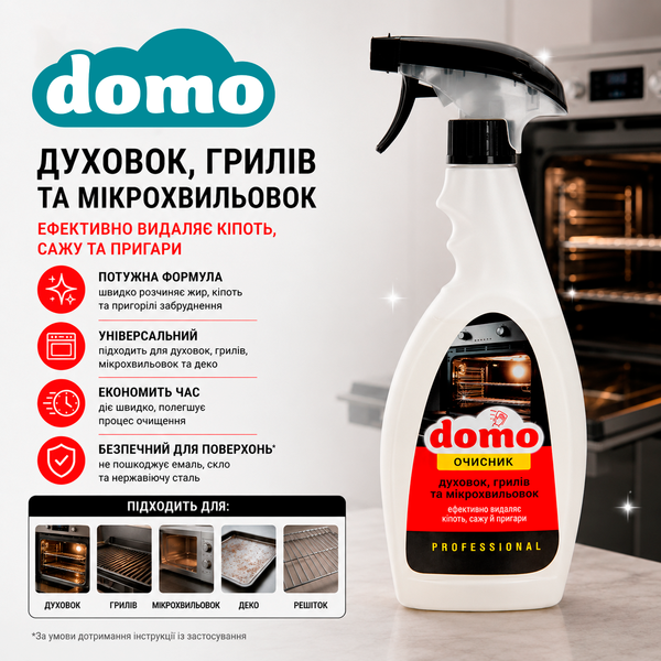 DOMO Универсальное средство для очистки духовок, грилей и микроволновок 500 мл XD 31101 фото, купить