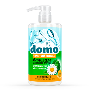 Бальзам для мытья посуды Domo Ромашка и бергамот 950 мл XD 36203 фото, купить