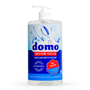 Средство для мытья посуды Domo БЕЗФОСФАТНОЕ без Аромата ПОМПА 950 мл XD 31203 фото, купить