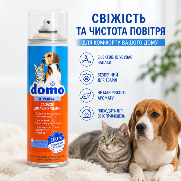 Нейтрализатор запахов домашних животных Domo 500 мл XD 10155 фото, купить