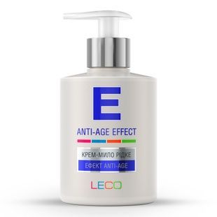 Крем-мыло "Е" "Эффект ANTI-AGE" LECO, жидкое, 300 мл XL 40032 фото, купить