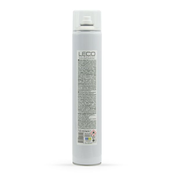 Лак для волосся LECO (надсильна фіксація) 750 мл XL 20202 фото, купити